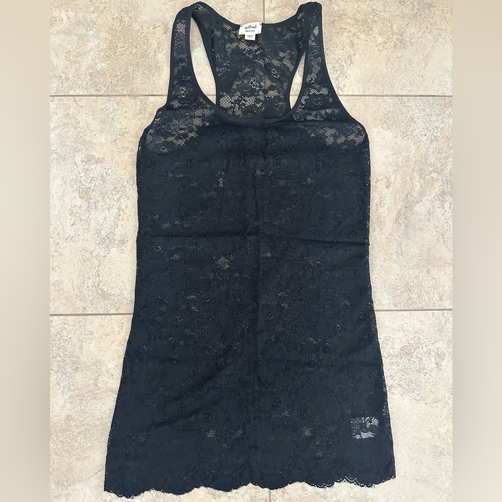 Aritzia Wilfred Lace Layering Tank